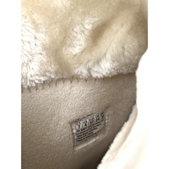 SKECHERS Womens Brown Suede Faux Fur Lined Winter Boots Womens 7.5 - Picture 9 of 9